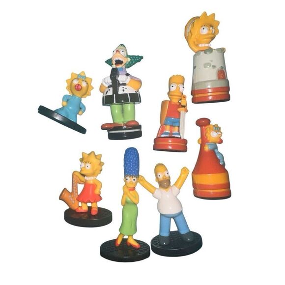SIMPSONS retro vintage figure bundle replacement chess pieces 12323 - Picture 1 of 3